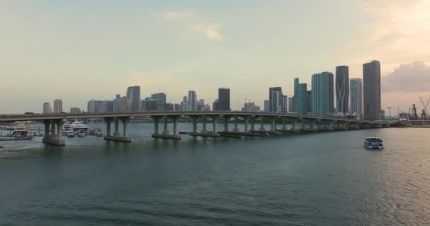 Folk Som Hjälper Skadade Förare Bilolycka Miami Street Första Responders — Stockvideo