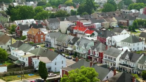 Hagerstown Maryland Deki Eski Tarihi Şehir Amerikan Mimarisi — Stok video