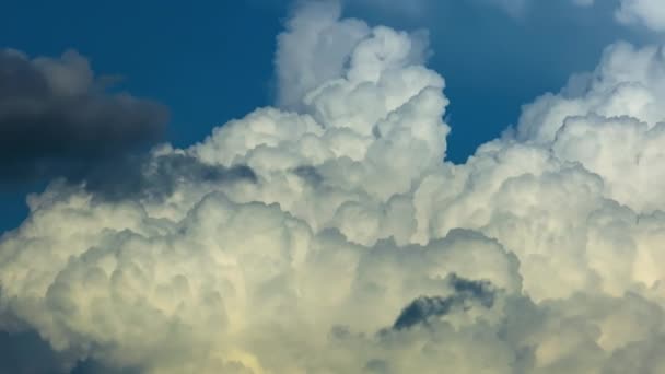 Nuvens Chuva Formando Céu Azul Flórida Arranha Céu Colorido Verão — Vídeo de Stock