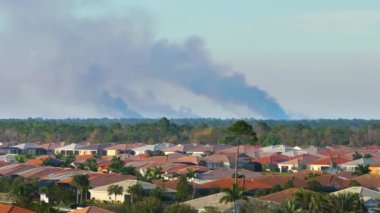 Florida 'nın banliyö mahallesi, reçeteli orman yangını dumanıyla kirlenmiş kötü hava kalitesinden muzdarip..