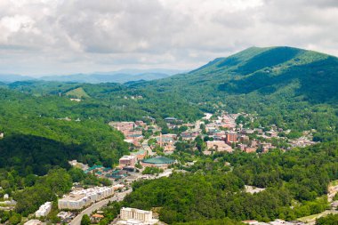 Boone 'un tarihi Amerikan mimarisi, Kuzey Carolina Blue Ridge Dağları' ndaki eski tarihi kasaba. Güzel Amerikan kasabası.