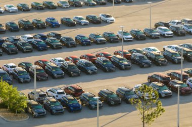 Satılık bir sürü yeni arabası olan büyük bir otopark satıcısı. Amerikan otomotiv endüstrisinin geliştirilmesi ve üretilen araç konseptinin dağıtımı.