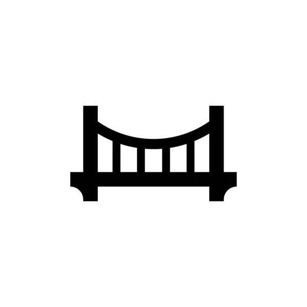 Puente Icono Vector Ilustración Logotipo Diseño — Vector de stock