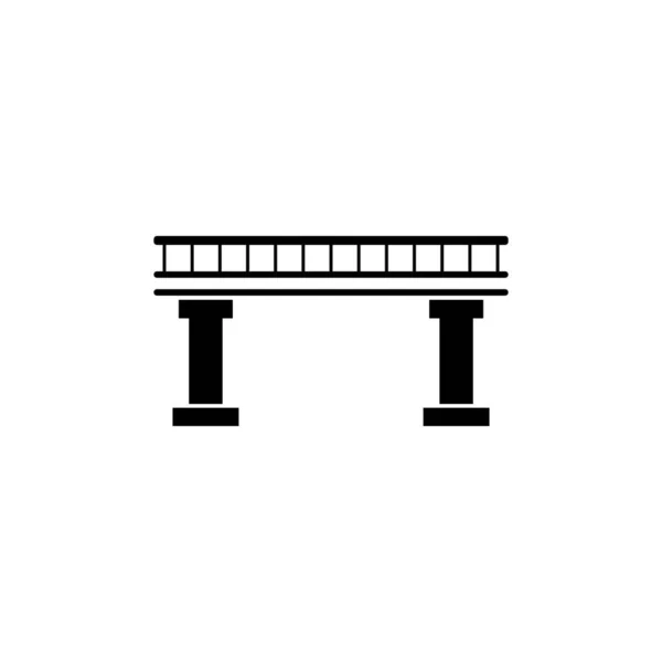 Puente Icono Vector Ilustración Logotipo Diseño — Vector de stock