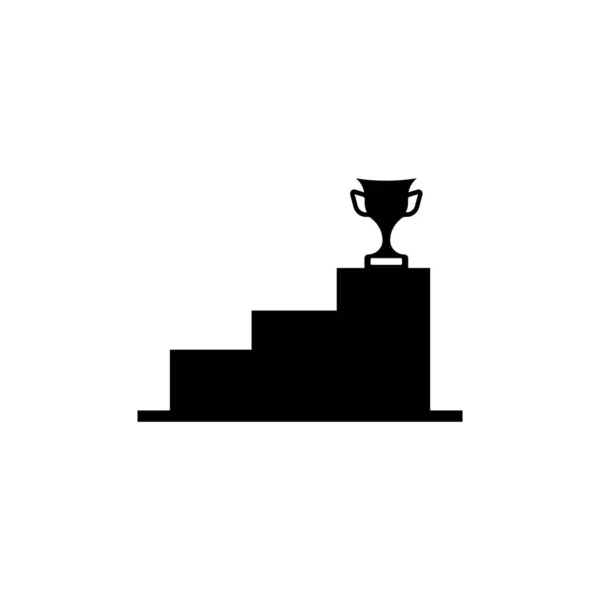 Pedestal Icon Vector Illustration Logo Design — Stock Vector