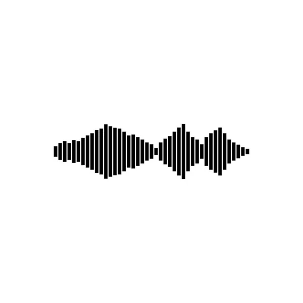 Σχεδιασμός Λογότυπου Εικονογράφησης Διανύσματος Εικονιδίου Ηχητικού Κύματος — Διανυσματικό Αρχείο