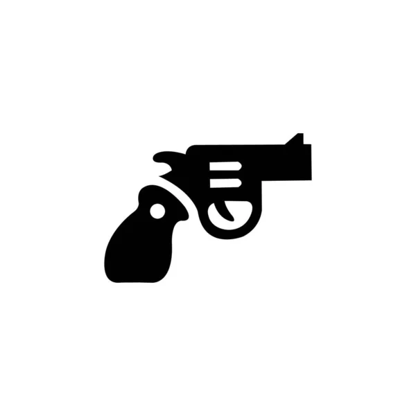 Pistola Icona Vettoriale Illustrazione Logo Design — Vettoriale Stock