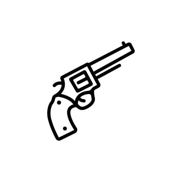 銃アイコンベクトルイラストロゴデザイン — ストックベクタ