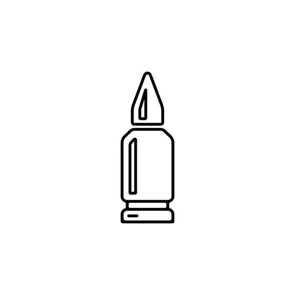 Ícone Bala Vcetor Ilustração Logotipo Design — Vetor de Stock