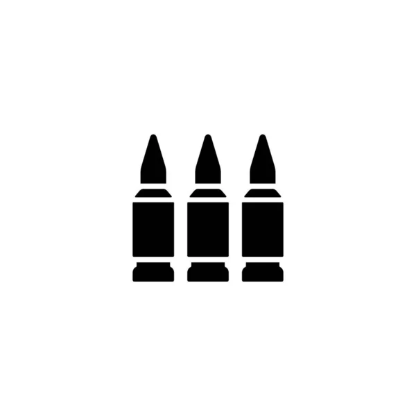 弾丸アイコンベクトルイラストロゴデザイン — ストックベクタ