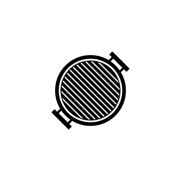 Izgara Ikonu Vektör Illüstrasyon Logo Tasarımı — Stok Vektör