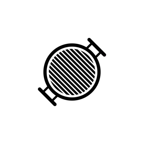 Barbecue Grill Icône Vectoriel Illustration Logo Design — Image vectorielle