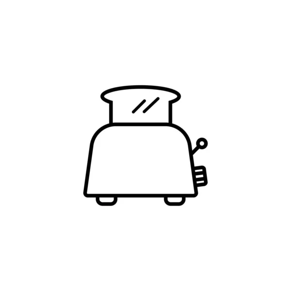 Тостер Значок Векторна Ілюстрація Дизайн Логотипу — стоковий вектор