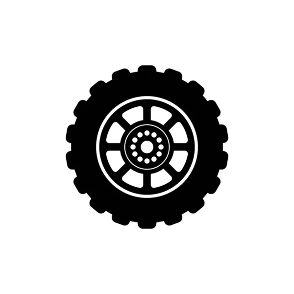 Lastik Simgesi Vektör Illüstrasyon Logosu Tasarımı — Stok Vektör