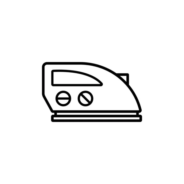 Дизайн Логотипа Векторной Иллюстрации Гладильной Иконки — стоковый вектор