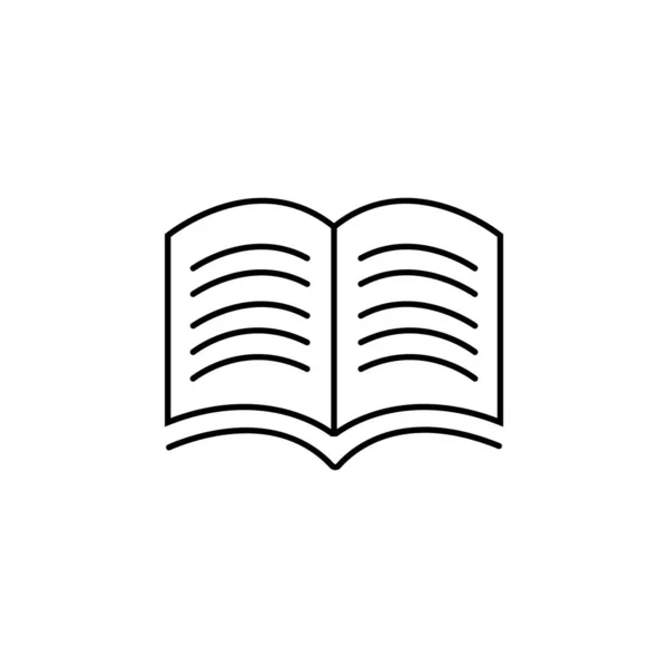 Buch Symbol Vektor Illustration Logo Design — Stockvektor