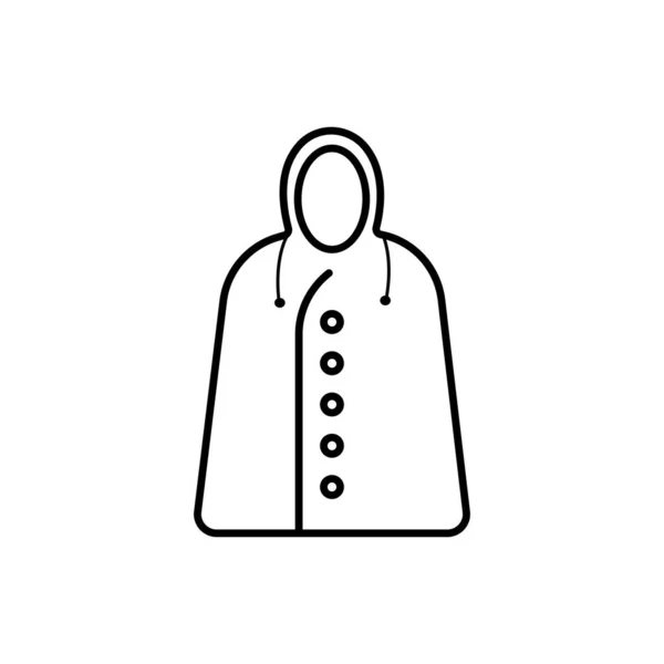 Capa Chuva Ícone Vetor Ilustração Logotipo Design — Vetor de Stock