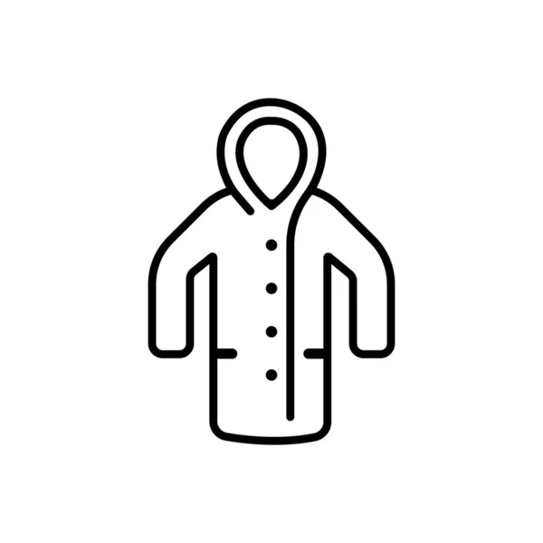 Capa Chuva Ícone Vetor Ilustração Logotipo Design — Vetor de Stock