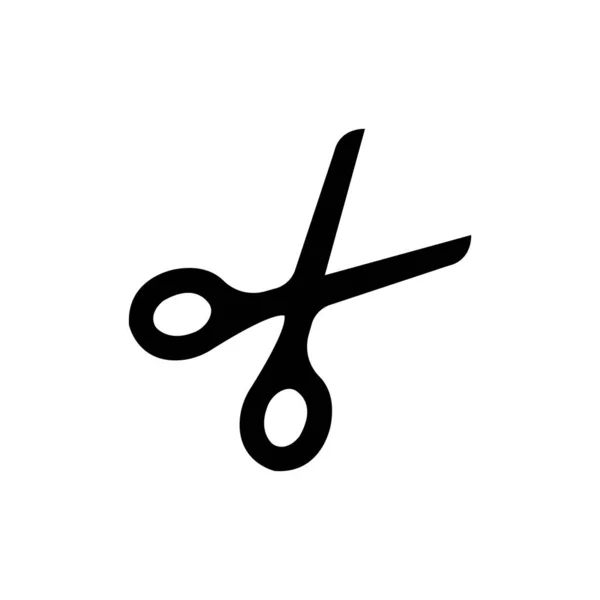 Forbici Icona Vettoriale Illustrazione Logo Design — Vettoriale Stock