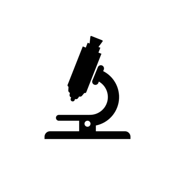 Microscoop Pictogram Vector Illustratie Logo Ontwerp — Stockvector