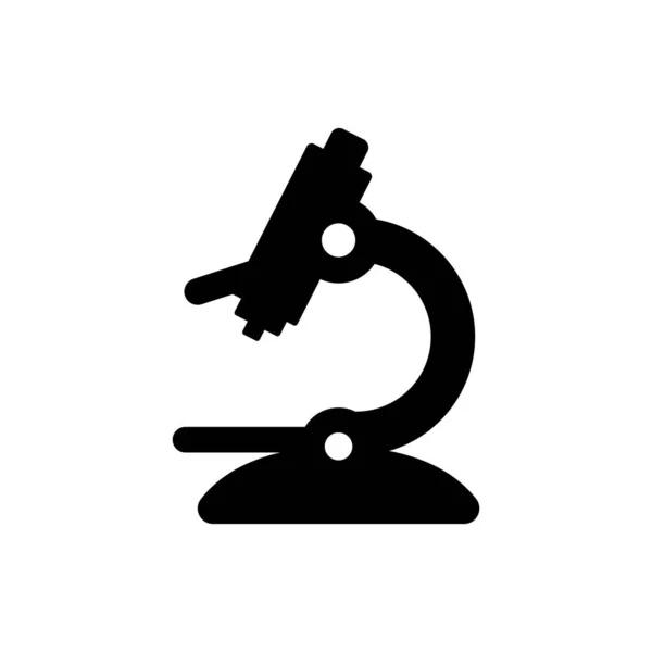 Microscopio Icono Vector Ilustración Logo Diseño — Vector de stock