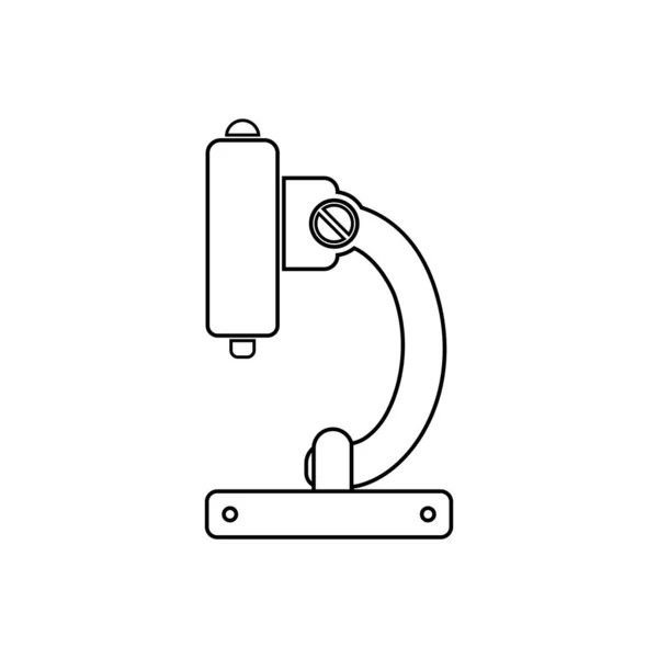Návrh Loga Pro Vektorové Ilustrace Mikroskopu — Stockový vektor