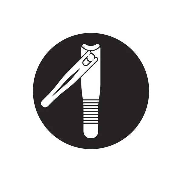 Σχέδιο Λογότυπου Εικονογράφησης Διανύσματος Νυχιών Ψαλιδιών — Διανυσματικό Αρχείο