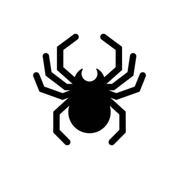 Örümcek Ikonu Vektör Illüstrasyon Logo Tasarımı — Stok Vektör