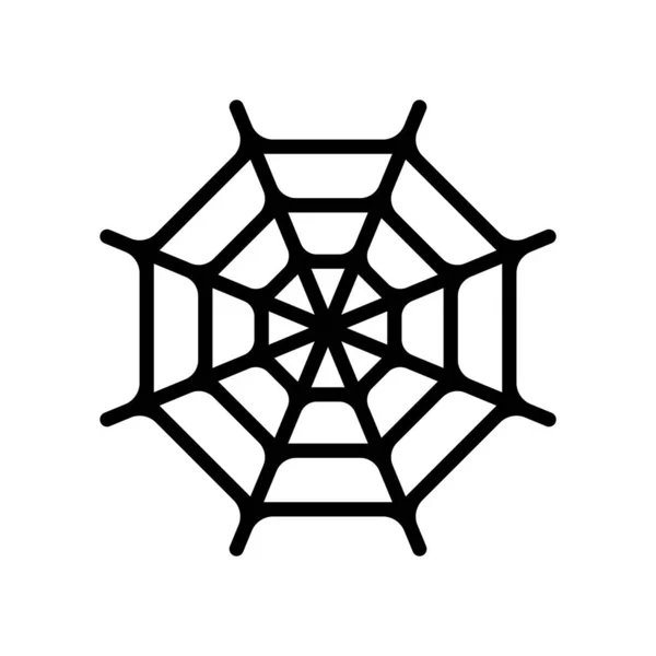 Spider Webs Icono Vector Ilustración Logo Diseño — Vector de stock