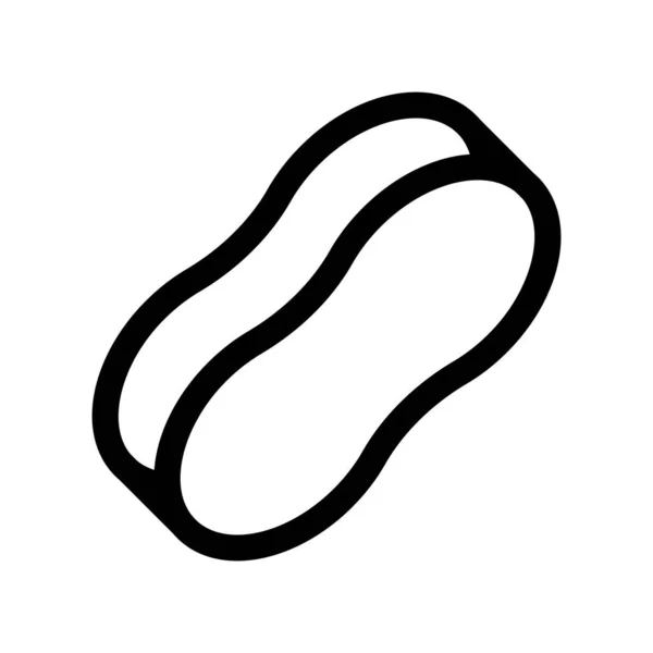 Sünger Simgesi Vektör Illüstrasyon Logo Tasarımı — Stok Vektör