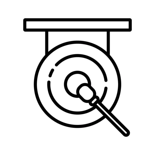 Gongs Symbol Vektor Illustration Logo Design — Stockvektor