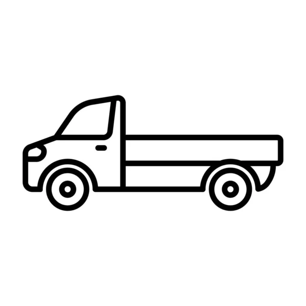 Icono Camioneta Vector Ilustración Logo Diseño — Vector de stock