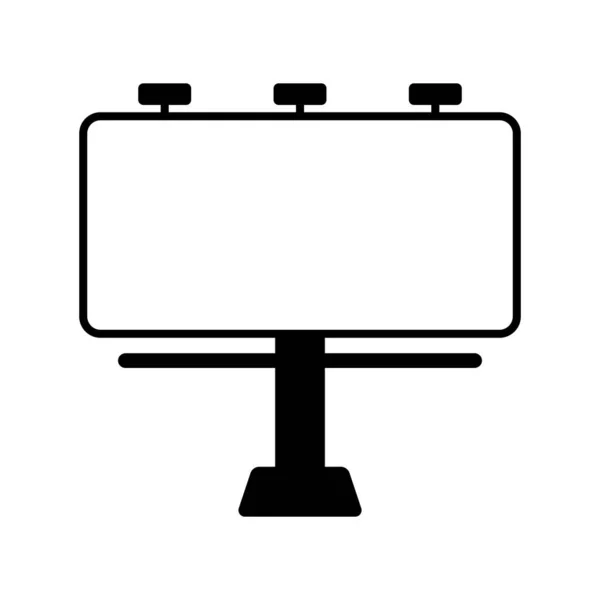 Plakatwand Symbol Vektor Beleuchtung Logo Design — Stockvektor