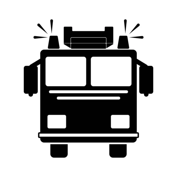 Дизайн Логотипа Векторной Иллюстрации Пожарной Машины — стоковый вектор