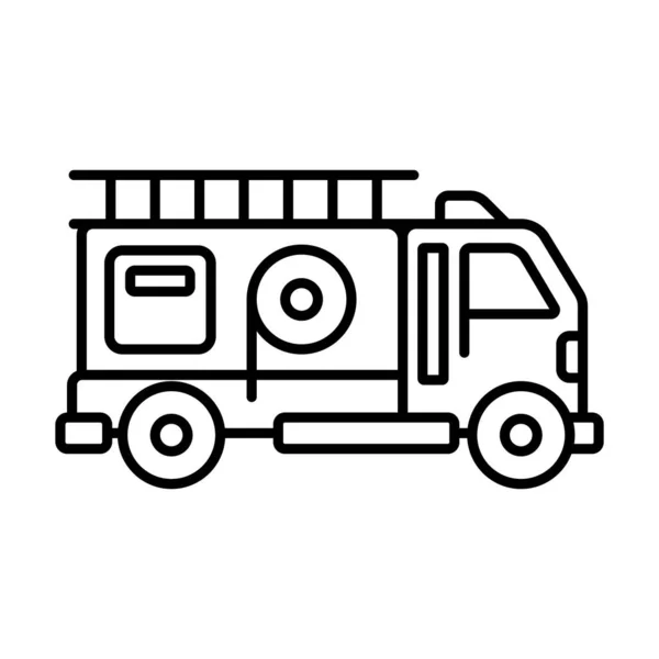 Projeto Logotipo Ilustração Vetor Ícone Caminhão Fogo — Vetor de Stock
