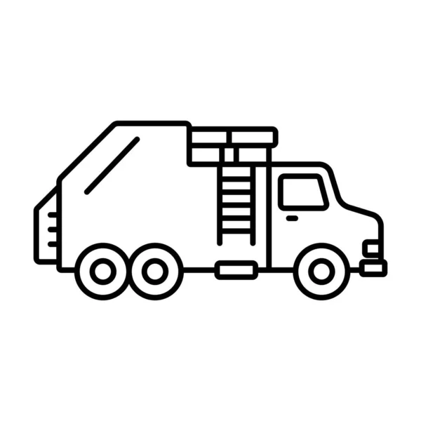 Garbage Truck Icon Vector Illustration Logo Design — Stock Vector