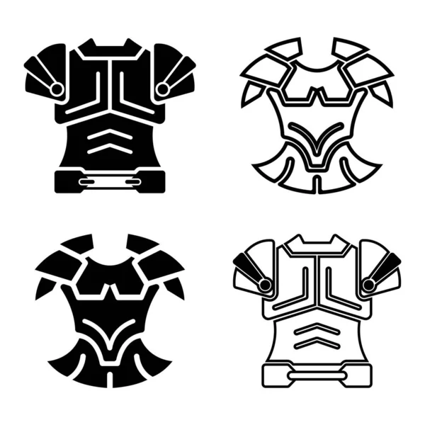 Дизайн Логотипа Векторной Иллюстрации Брони — стоковый вектор