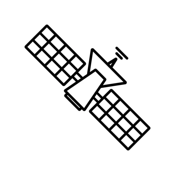 Σχέδιο Λογότυπου Απεικόνισης Διανύσματος Δορυφορικού Εικονιδίου — Διανυσματικό Αρχείο