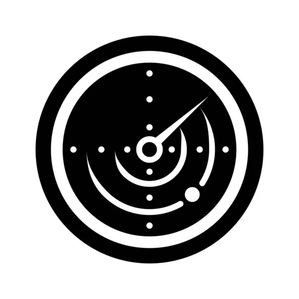 Radar Ícone Vetor Ilustração Logotipo Design —  Vetores de Stock