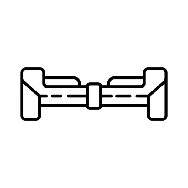 Hoverboard Ikona Wektor Ilustracja Projekt Logo — Wektor stockowy