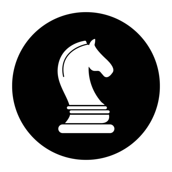 Échecs Icône Vectoriel Illustration Logo Design — Image vectorielle
