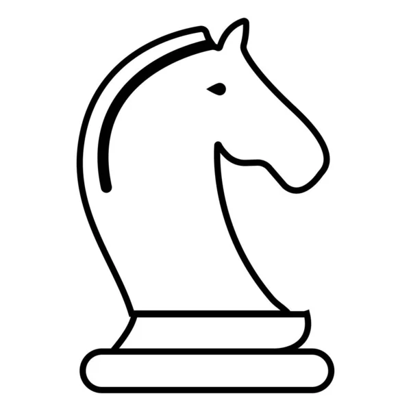 Xadrez Ícone Vetor Ilustração Logotipo Design — Vetor de Stock