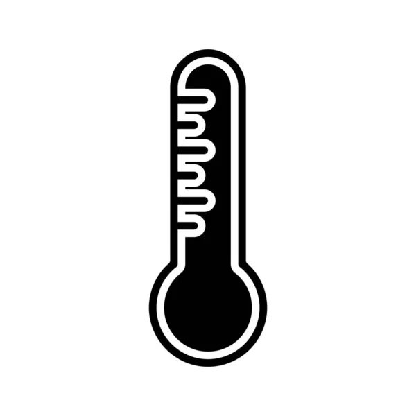 Εικονίδιο Θερμομέτρου Διανυσματική Απεικόνιση Σχεδιασμός Λογότυπου — Διανυσματικό Αρχείο