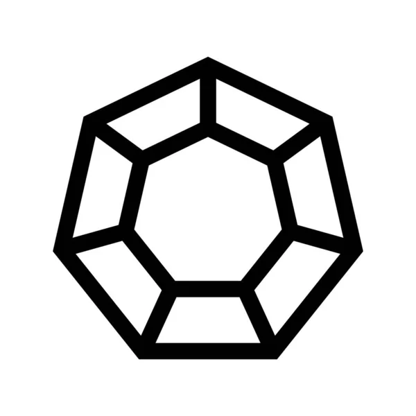 Diamant Icône Vectoriel Illustration Logo Design — Image vectorielle