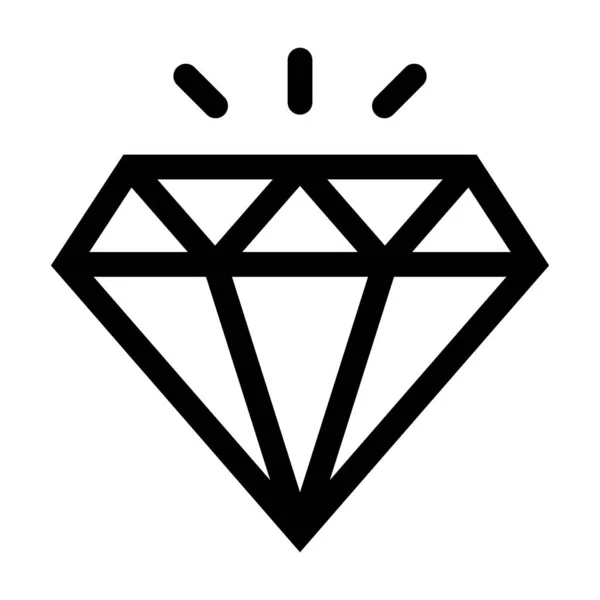 Σχεδιασμός Λογότυπου Απεικόνισης Εικονιδίου Διαμαντιού — Διανυσματικό Αρχείο