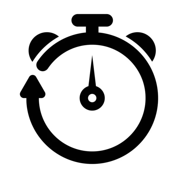 Stopwatch Εικονίδιο Διάνυσμα Εικονογράφηση Σχέδιο Λογότυπο — Διανυσματικό Αρχείο