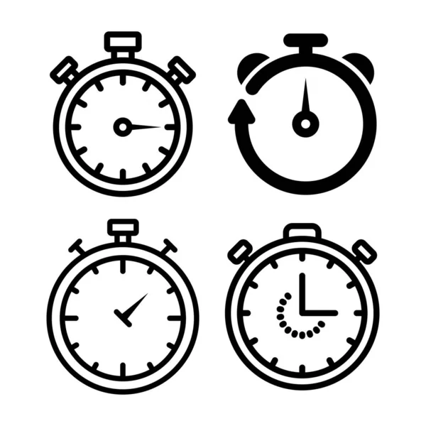 Stopwatch Icon Vector Illustration Logo Design — Stock Vector