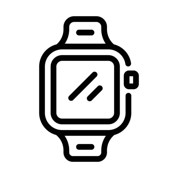 Яблучний Годинник Значок Векторна Ілюстрація Дизайн Логотипу — стоковий вектор