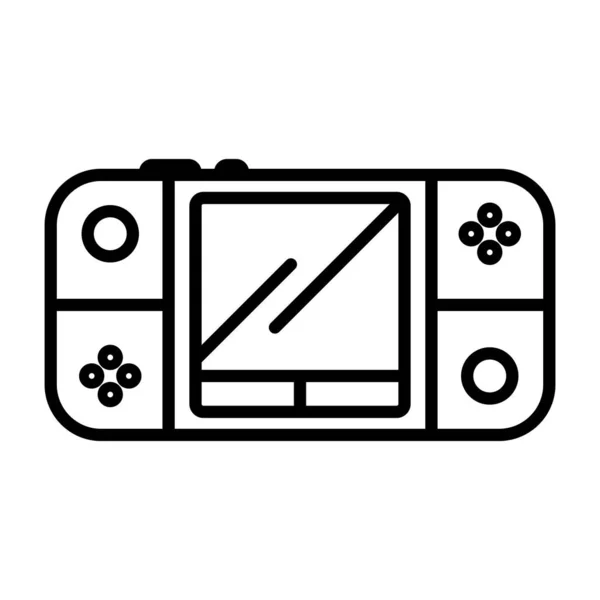 ゲームコンソールアイコンイラストロゴデザイン — ストックベクタ
