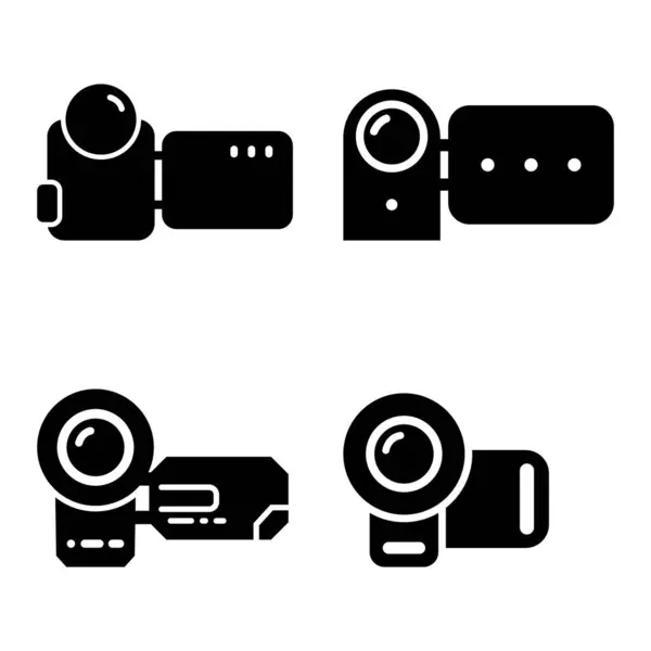 Handycam Ícone Vetor Ilustração Logotipo Design —  Vetores de Stock